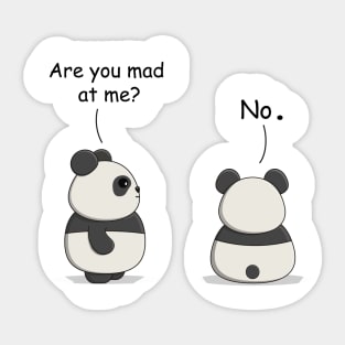 Cute pandas comic Sticker